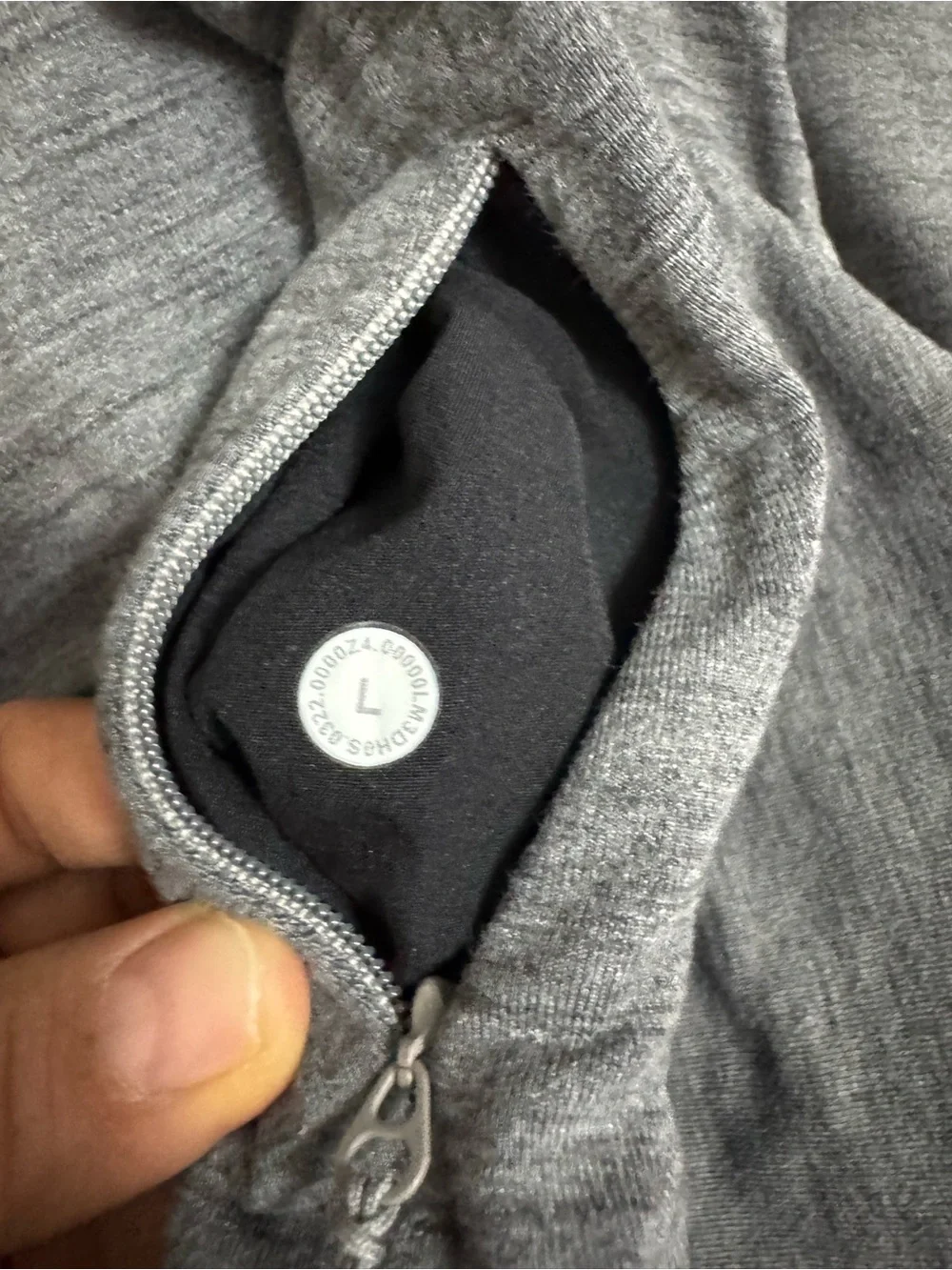 lululemon athletica Men's Charcoal Half-Zip Pullover